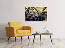 Lade das Bild in den Galerie-Viewer, Leinwandbild Zerfallener Oldtimer