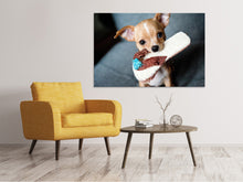 Lade das Bild in den Galerie-Viewer, Leinwandbild Gehorsamer Chihuahua