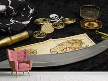 Lade das Bild in den Galerie-Viewer, Fototapete Piraten Plan