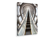 Lade das Bild in den Galerie-Viewer, Leinwandbild Futuristische Rolltreppe