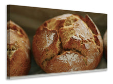 Lade das Bild in den Galerie-Viewer, Leinwandbild XXL Roggenbrötchen