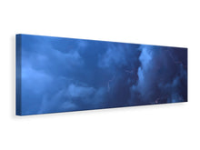 Lade das Bild in den Galerie-Viewer, Leinwandbild Panorama Wildes Gewitter