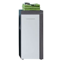 Lade das Bild in den Galerie-Viewer, Trendteam Standschrank Miami Weiß und Rauchsilbern
