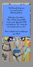 Lade das Bild in den Galerie-Viewer, Wandgaderobe Aluverbund Garderobe 100x50cm Kunst Graffiti 137ga
