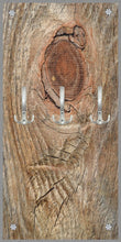 Lade das Bild in den Galerie-Viewer, Wandgaderobe Aluverbund Garderobe 100x50cm Holz  Stamm 100ga
