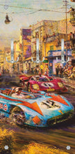 Lade das Bild in den Galerie-Viewer, Wandgaderobe Aluverbund Garderobe 100x50cm Autorennen Italien GP 120ga
