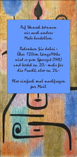 Lade das Bild in den Galerie-Viewer, Wandgaderobe Aluverbund Garderobe 100x50cm Kunst Paul Klee 426ga
