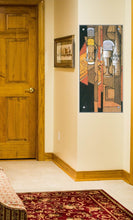 Lade das Bild in den Galerie-Viewer, Wandgaderobe Aluverbund Garderobe 100x50cm Kunst Juan Gris 415ga
