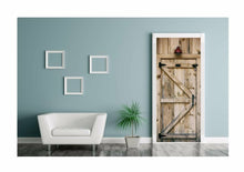 Lade das Bild in den Galerie-Viewer, Türposter Türaufkleber selbstklebend Türtapete Tor Holz Bretter Door 1500LO

