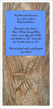 Lade das Bild in den Galerie-Viewer, Wandgaderobe Aluverbund Garderobe 100x50cm Holz  Stamm 100ga

