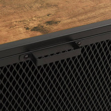 Lade das Bild in den Galerie-Viewer, Aufbewahrungsschrank Rustikal Braun 72x36x82 cm Metall und MDF
