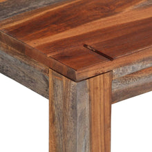 Lade das Bild in den Galerie-Viewer, Sitzbank mit Rückenlehne 160 cm Grau Massivholz Akazie
