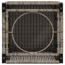 Lade das Bild in den Galerie-Viewer, Propan-Tank-Verstecktisch Grau 40x40x60 cm Poly Rattan

