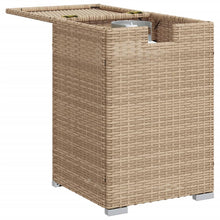 Lade das Bild in den Galerie-Viewer, Propan-Tank-Verstecktisch Beige 40x40x60 cm Poly Rattan
