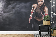Lade das Bild in den Galerie-Viewer, Fototapete Athletischer Läufer 3D-Motivation

