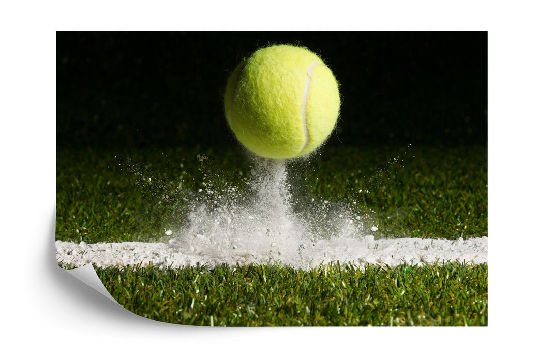 Fototapete Tennisball Auf Der Linie