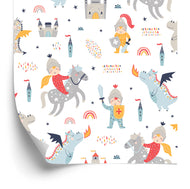 Tapete Märchen Für Kinder Schloss Drachenritter