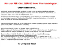 Lade das Bild in den Galerie-Viewer, Wanduhr leuchtturm-sturm-blitz + dein Wunschtext - Quarzuhr UH134
