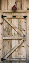 Lade das Bild in den Galerie-Viewer, Türposter Türaufkleber selbstklebend Türtapete Tor Holz Bretter Door 1500-2
