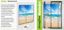 Lade das Bild in den Galerie-Viewer, Eck Duschrückwand Rückwand Dusche Sand Strand Meer
