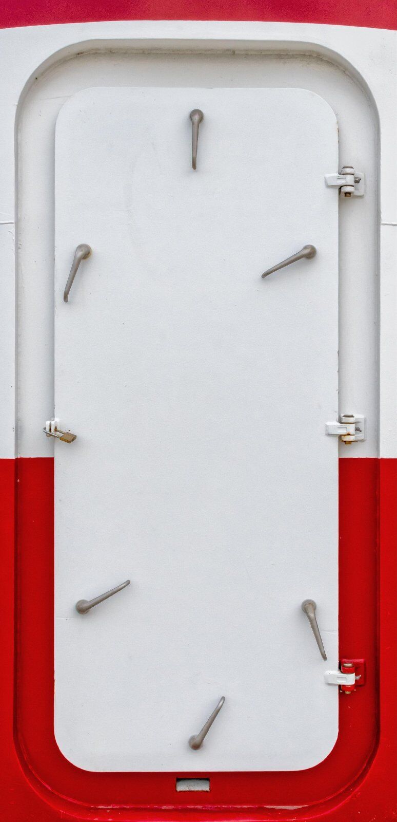 Türposter selbstklebend Türtapete Leuchtturm-Tür Eisentür Metall 900LT