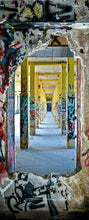 Lade das Bild in den Galerie-Viewer, Türposter Lost Places Türtapete Graffiti selbstklebend  200x90cm 9028-a
