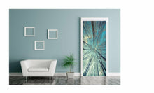 Lade das Bild in den Galerie-Viewer, Türtapete Wald Türposter selbstklebend Natur Sonne Winter Frost Eis 1171tp-LI

