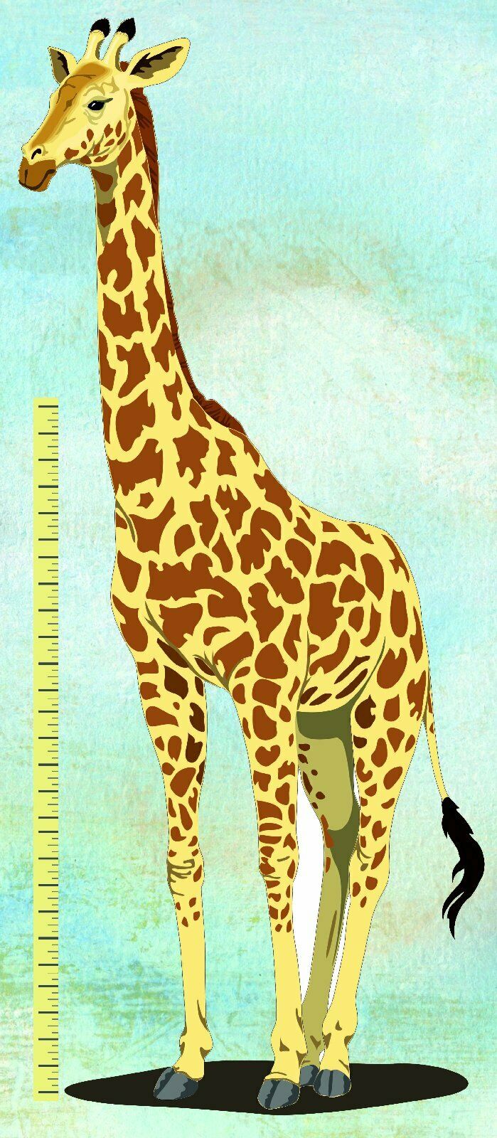 Türtapete Vlies Giraffe Türaufkleber Türfolie  -  160-DV-100x200cm