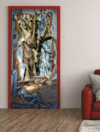 Türposter 200x100cm Birke Familie Türtapete Türbild Natur Zerstörung Wald  Geist 707tp- 100x200cm
