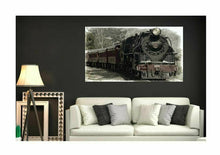 Lade das Bild in den Galerie-Viewer, Wandbild selbstklebend alte Dampflock eisenbahn Wandbilder Poster XXL ws88
