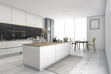 Lade das Bild in den Galerie-Viewer, KÜCHENRÜCKWAND Aluverbundplatte Black metall optik cp201
