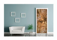 Türposter Holz Baumstamm Jahresringe  Türtapete selbstklebend 9067