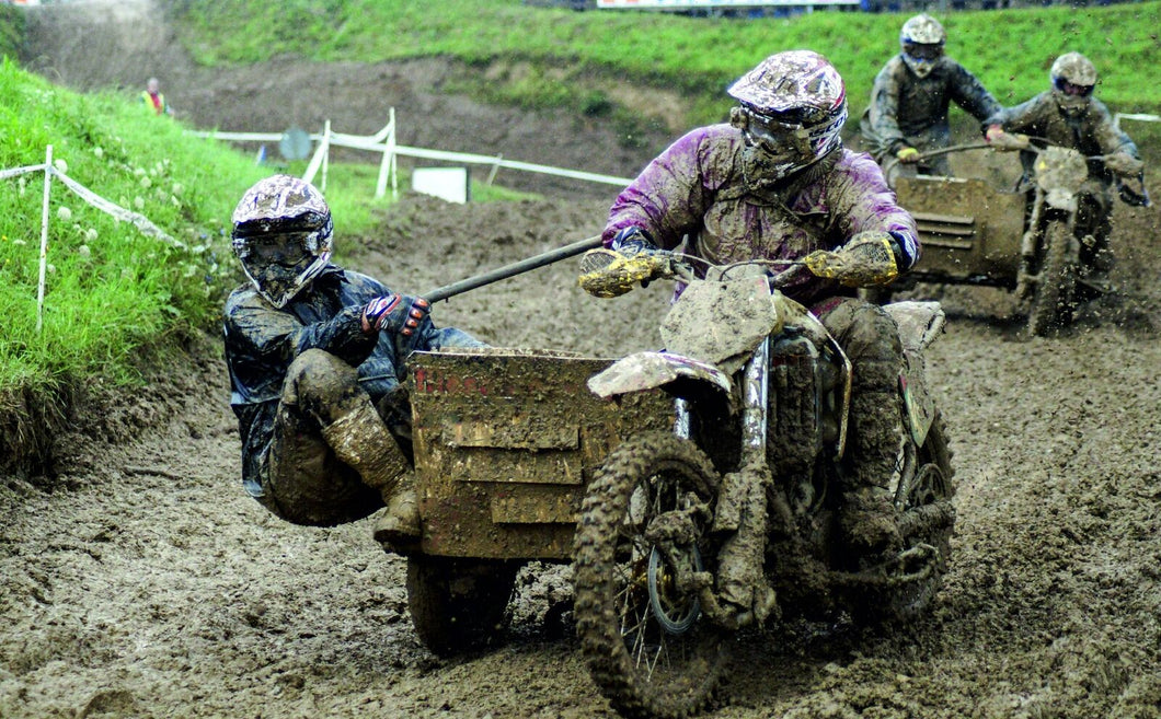 Wandbild Motocross Fototapete Poster XXL Tapete Seitenwagen Rennen Sport  WA57