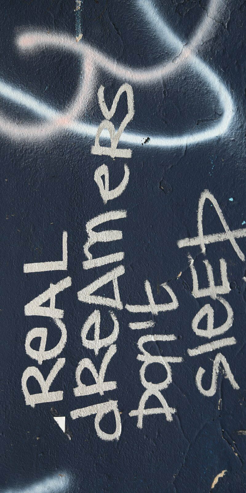 Türtapete Motivation Türposter   selbstklebend Graffiti Zitat Spruch