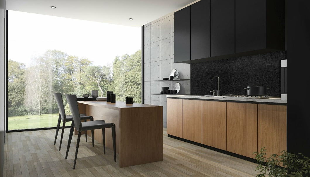 KÜCHENRÜCKWAND Aluverbundplatte Black metall optik cp201