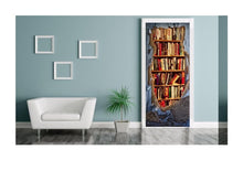 Lade das Bild in den Galerie-Viewer, Türtapete Türposter selbstklebend Türposter Bücherregal Lost Places 9017-2B
