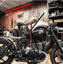 Lade das Bild in den Galerie-Viewer, Wanduhr Motiv Motorrad  Werkstatt Hobby - 3 Zeigersätzen + Wunschtext
