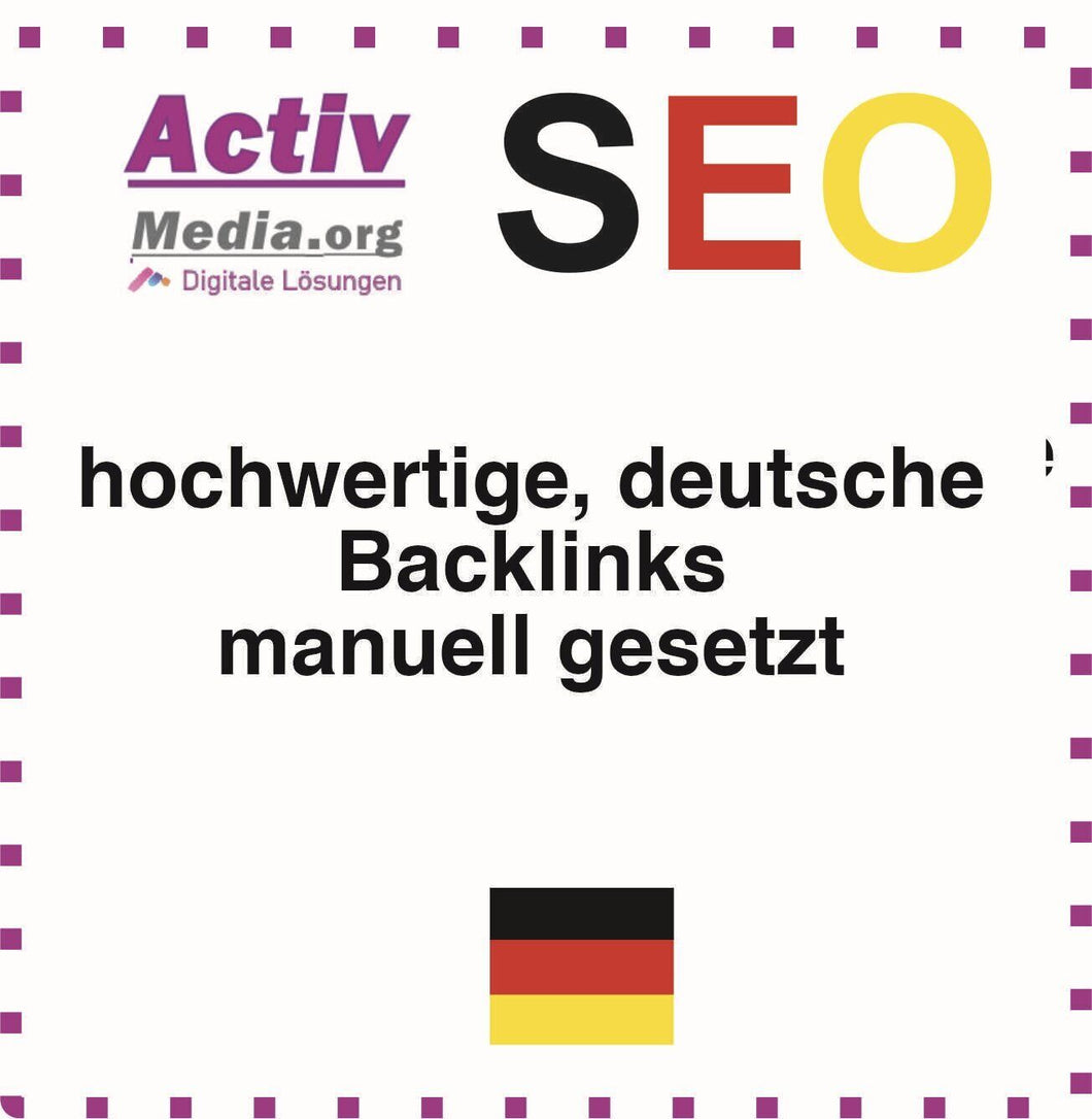 15x deutsche DoFollow Backlinks DA 20-80  .de Backlinks - backlinks kaufen - SEO