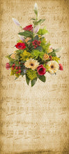 Lade das Bild in den Galerie-Viewer, Türposter Tapete selbstklebend Blumen-Straus  Natur Noten 101DG
