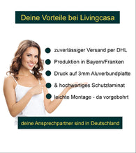 Lade das Bild in den Galerie-Viewer, Wanduhr Route 66 USA Highway + dein Wunschtext - Quarzuhr UH115
