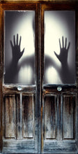 Lade das Bild in den Galerie-Viewer, Türposter Tapete selbstklebend alte Holztür Gefängnis Horror 903LT
