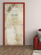 Türposter 200x100cm GET STRONGER  Türtapete Türbild  Beruf Ausbildung Schule  714tp- 100x200cm