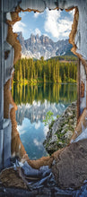 Lade das Bild in den Galerie-Viewer, Türposter Italien selbstklebend lago-di-carezza karersee 200x90cm 9001tp
