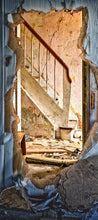 Lade das Bild in den Galerie-Viewer, Türtapete Lost Place Türposter   selbstklebend Haus Zimmer Treppe
