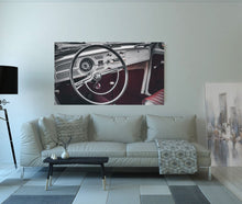 Lade das Bild in den Galerie-Viewer, Türtapete VW Käfer Oldtimer Innenansicht KFZ 200x115cm
