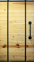Lade das Bild in den Galerie-Viewer, Türtapete Schiebetür Türposter   selbstklebend Holz Natur Fichte Beschlag
