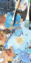 Lade das Bild in den Galerie-Viewer, Türtapete Malen Türposter   selbstklebend Palette Pinsel  Öl  Leinwand
