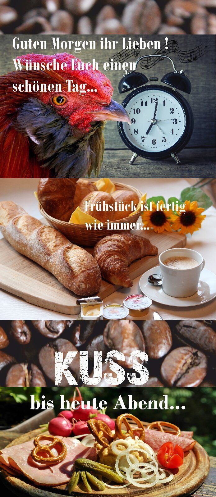 Türtapete Frühstück selbstklebend Poster guten Morgen-Stress eilig tpn103