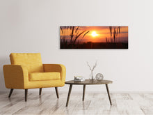 Lade das Bild in den Galerie-Viewer, Leinwandbild Panorama Entzückender Sonnenuntergang
