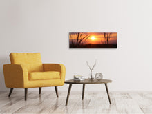 Lade das Bild in den Galerie-Viewer, Leinwandbild Panorama Entzückender Sonnenuntergang
